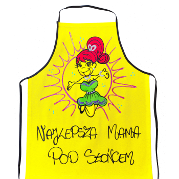 [Fb59] Fartuszek bawełniany NAJLEPSZA MAMA POD SŁOŃCEM